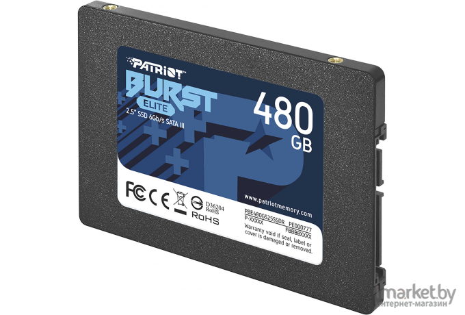 SSD диск Patriot SATA III 480Gb [PBE480GS25SSDR]