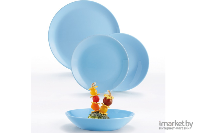 Набор тарелок Luminarc Diwali голубой [P2962]