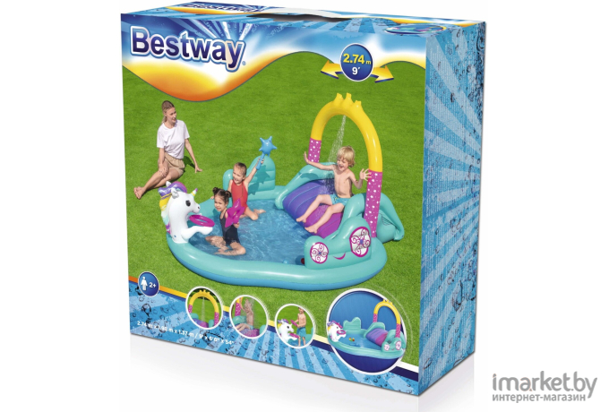 Игровой центр детский Bestway Волшебный единорог 274 см х 198 см х 137 см [53097]