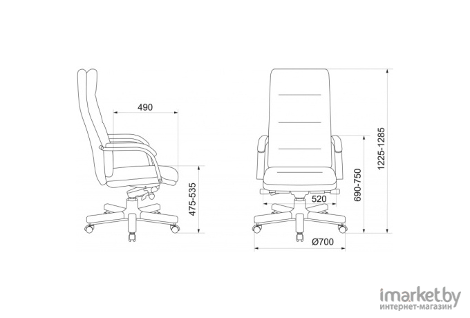 Офисное кресло Бюрократ T-9927WALNUT светло-коричневый [T-9927WALNUT/CHOK]