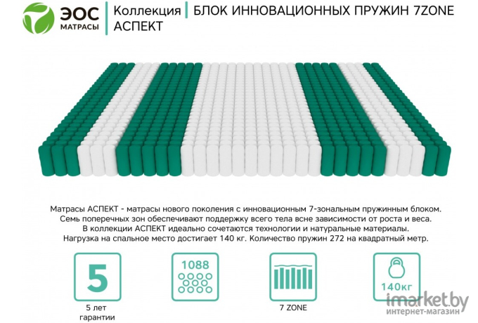 Матрас EOS Аспект 7 120x200 трикотаж