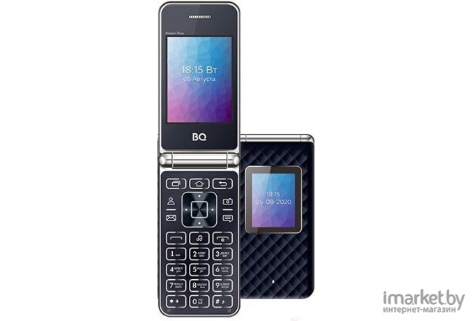 Мобильный телефон BQ-Mobile 2446 Dream Duo Dark Blue