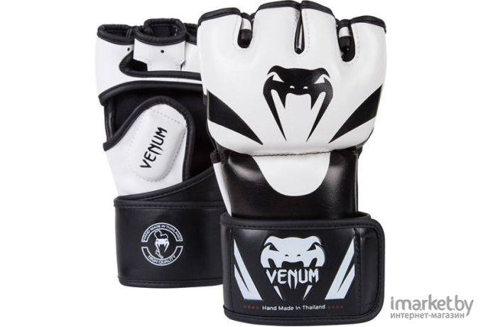 Перчатки для единоборств Venum Attack MMA Gloves S черный/белый [VE\EU-VENUM-0681\BW-0S-00]