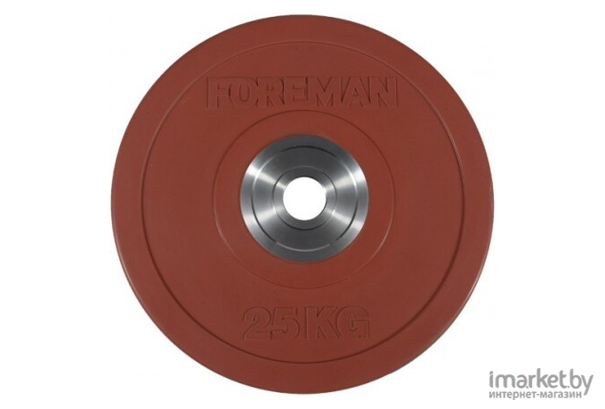 Диск для штанги Foreman FM/BM 25 кг красный [FM\BM-25KG\CM-RD-00]
