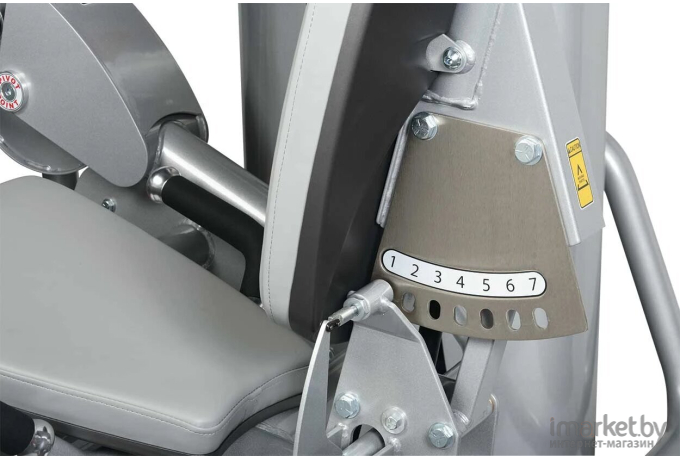 Грузоблочный тренажер Hoist Разгибание ног сидя ROC-IT RS-1401 серебряный/черный [HF\RS-1401\CM-PL-BK]