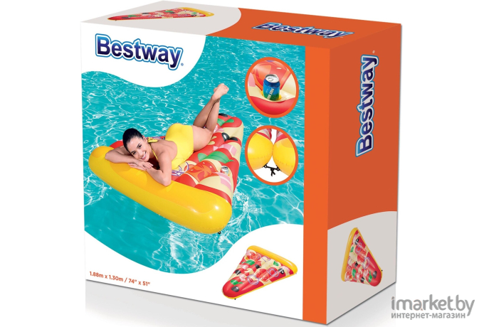 Матрас для плавания Bestway Пицца [44038]