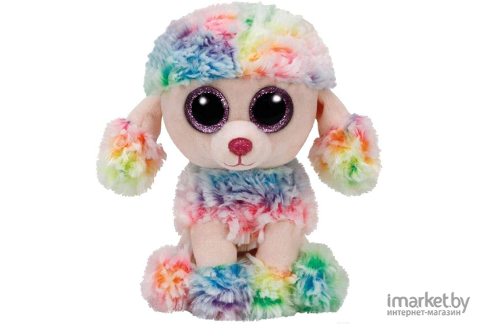 Мягкая игрушка TY Beanie Boos Пудель Rainbow [37223]