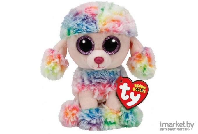 Мягкая игрушка TY Beanie Boos Пудель Rainbow [37223]