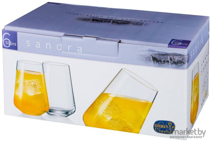 Набор стаканов Bohemia Sandra [23013/D4594/380]