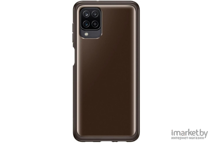 Чехол для телефона Samsung Soft Clear Cover для A12 черный [EF-QA125TBEGRU]