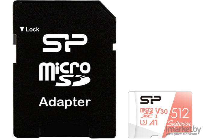 Карта памяти Silicon-Power microSD 512GB Superior A1 microSDXC Class 10 [SP512GBSTXDV3V20SP]