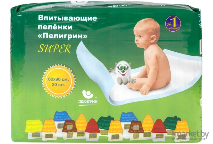 Пеленка Пелигрин Super 60x90 20шт