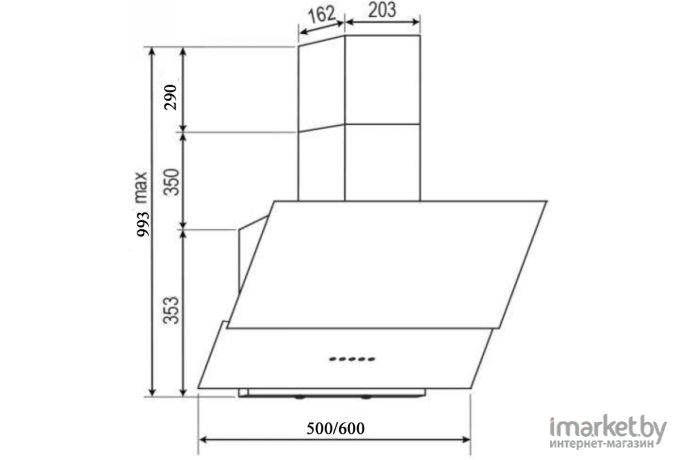 Вытяжка Schtoff Nevida 600 White [4815086000471]