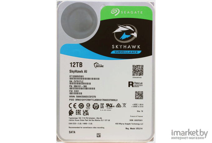 Жесткий диск Seagate SATA 12TB (ST12000VE001)