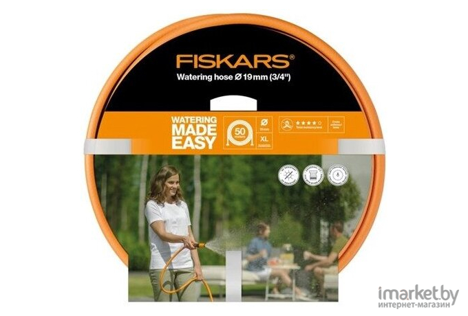 Поливочный шланг Fiskars 3/4 50м  Q4 [1027111]