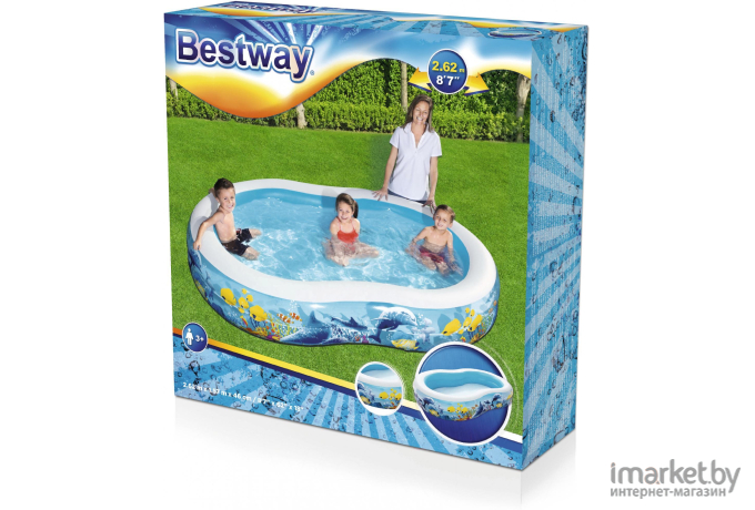 Надувной бассейн Bestway Play Pool 262x157x46 [54118]