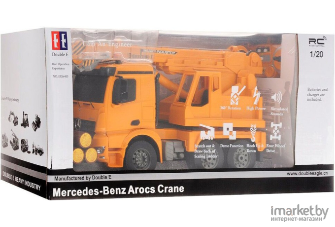 Радиоуправляемая машина Double Eagle Mercedes-Benz Antos Crane 1:20 [E526-003]