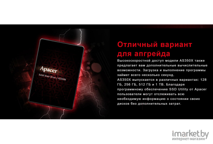 SSD диск Apacer AS350X 256GB [AP256GAS350XR-1]