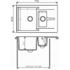 Кухонная мойка Polygran BRIG-770 №16 черный