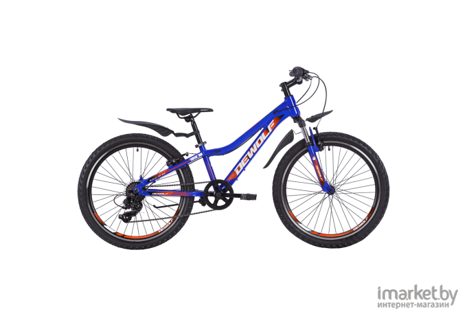 Велосипед Dewolf Ridly JR 24  OSO электро-синий/красно-оранжевый/черный/белый [DWF2124020000]