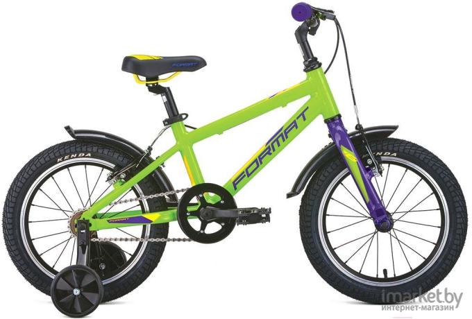 Велосипед Format Kids 16 2020-2021 зелёный [RBKM1K3C1005]