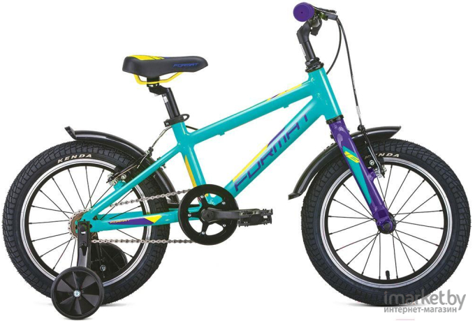 Велосипед Format Kids 16 2020-2021 бирюзовый матовый [RBKM1K3C1003]