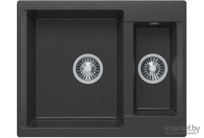 Кухонная мойка Polygran BRIG-620 №16 черный