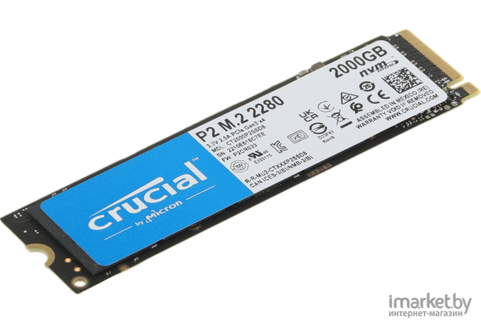 SSD диск Crucial M.2 2280 M 2TB P2 [CT2000P2SSD8]