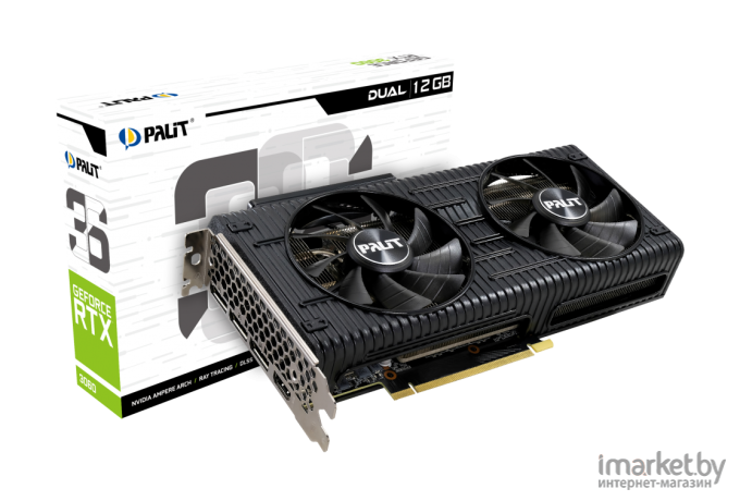 Видеокарта Palit NVIDIA GeForce RTX 3060 DUAL  12Gb GDDR6 [NE63060019K9-190AD]