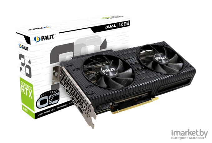 Видеокарта Palit NVIDIA GeForce RTX 3060 DUAL OC 12Gb GDDR6 [NE63060T19K9-190AD]