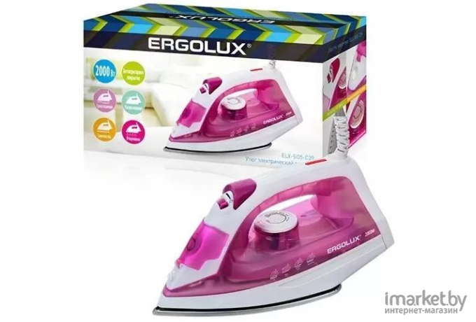 Утюг Ergolux ELX-SI05-C39 фиолетовый/белый