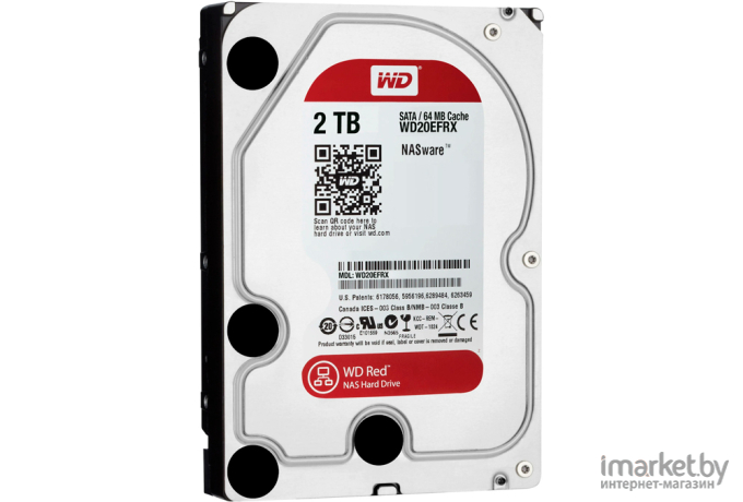 Жесткий диск WD SATA 2TB 6GB/S 256MB [WD20EFZX]