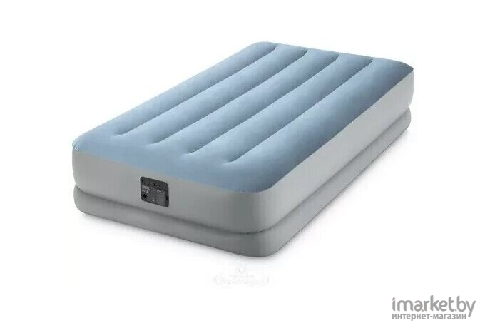 Надувная кровать Intex Raised Comfort 152х203х36см с подголовником встр.нас. 220В [64168NP]