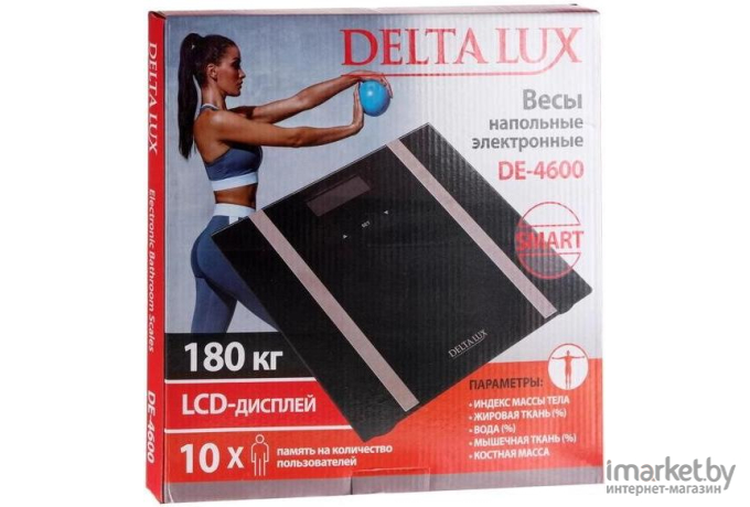 Напольные весы Delta LUX DE-4600 черный