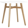 Стол обеденный Stool Group Target 80*80 белый ножки массив бука [SL-691]