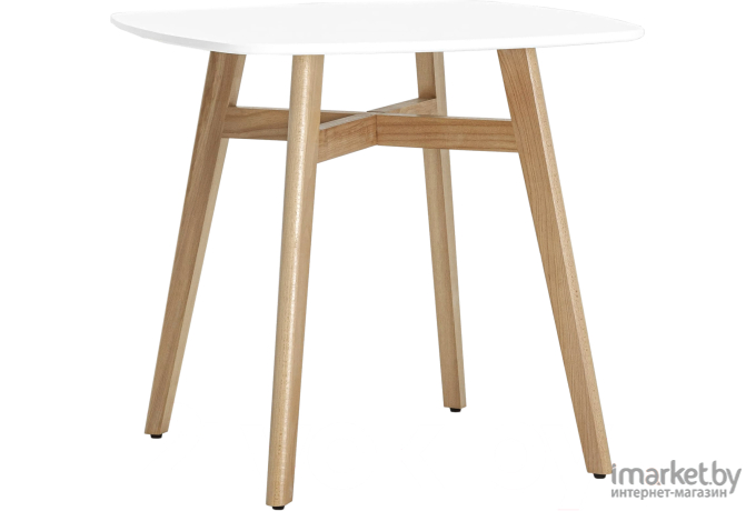 Стол обеденный Stool Group Target 80*80 белый ножки массив бука [SL-691]