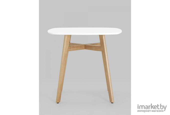 Стол обеденный Stool Group Target 80*80 белый ножки массив бука [SL-691]