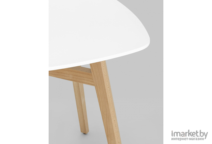 Стол обеденный Stool Group Target 80*80 белый ножки массив бука [SL-691]