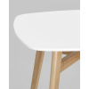 Стол обеденный Stool Group Target 80*80 белый ножки массив бука [SL-691]