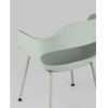 Стул Stool Group Lady пластик серо-зеленый [SL-7018K greyish green 90455]