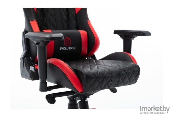 Геймерское кресло Evolution Racer Black/Red