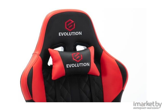 Геймерское кресло Evolution Racer Black/Red