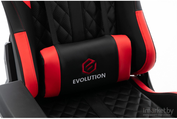 Геймерское кресло Evolution Racer M Black/Red