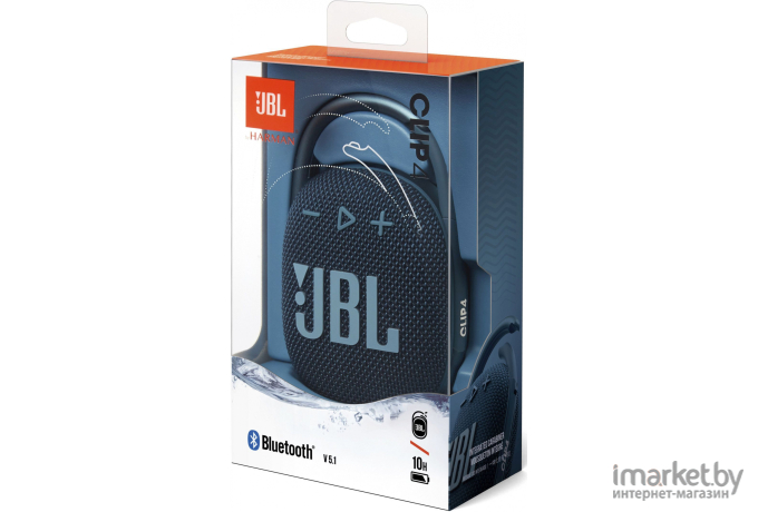 Портативная акустика JBL CLIP 4 Blue [JBLCLIP4BLU]