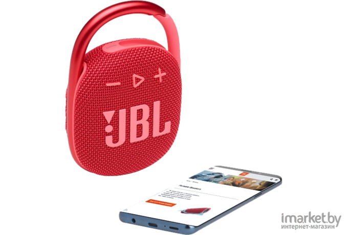 Портативная акустика JBL CLIP 4 Red [JBLCLIP4RED]