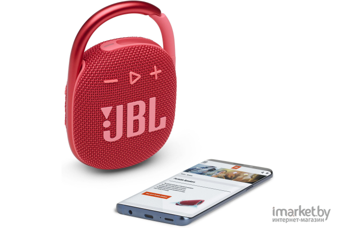 Портативная акустика JBL CLIP 4 Red [JBLCLIP4RED]