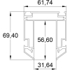 Комплектующие к шинным и струнным системам Denkirs Профиль для шинопроводов [TR3040-AL]