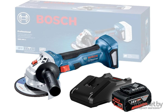 Угловая шлифмашина Bosch GWS 180-LI [06019H9025]