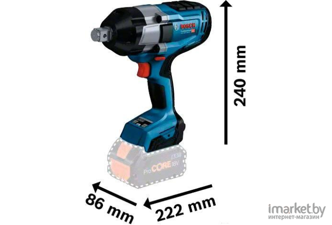 Гайковерт Bosch GDS 18V-1050 H L-BOXX [06019J8522]