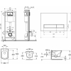 Инсталляция для унитаза Lavinia Boho 6 в 1 Relfix Bristol Rimless [75110206]